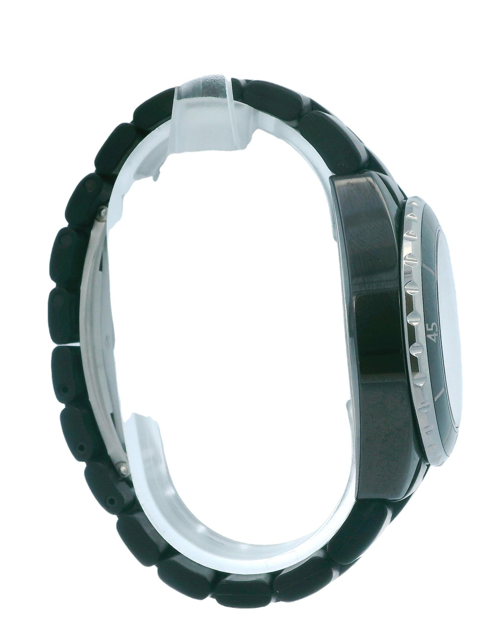Chanel J12 Black Ceramic Chronograph Men's Watch