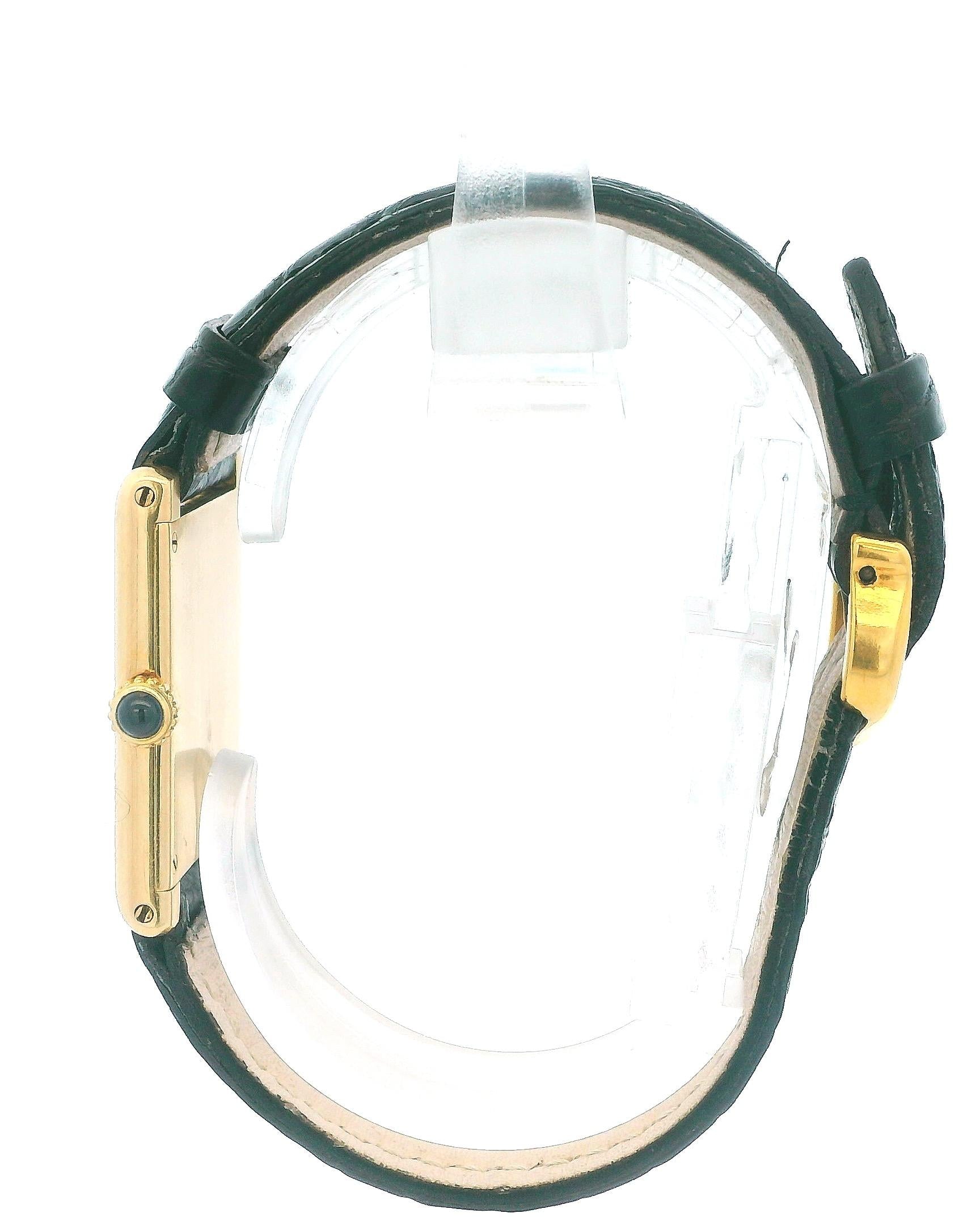 Cartier Tank Paris 18k Yellow Gold Watch