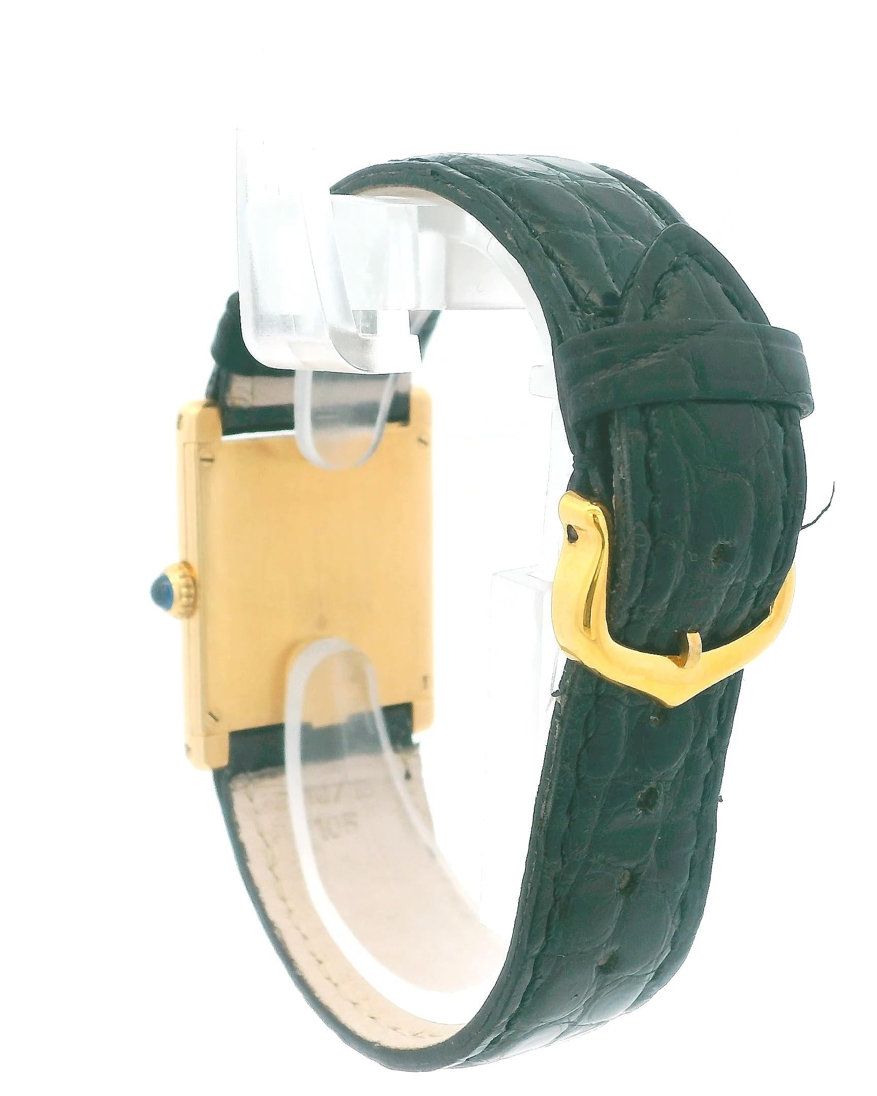 Cartier Tank Paris 18k Yellow Gold Watch