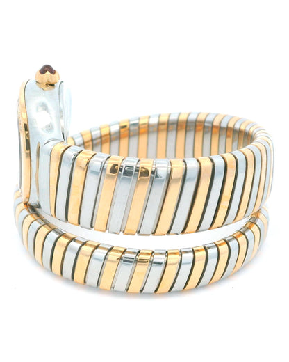 Bvlgari Serpenti SP35SPG Tubogas Rose Gold & Steel Ladies Watch