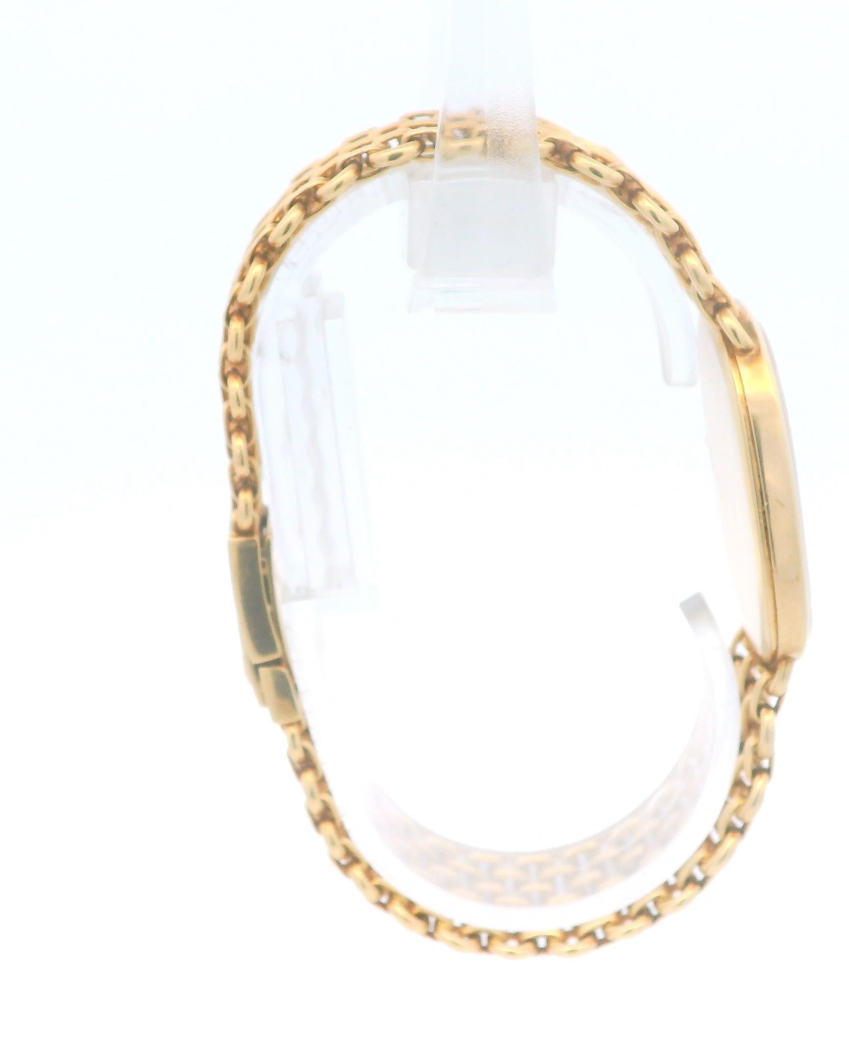 Patek Philippe Ellipse 3778/2 18K Yellow Gold Blue Dial Mesh Bracelet Watch