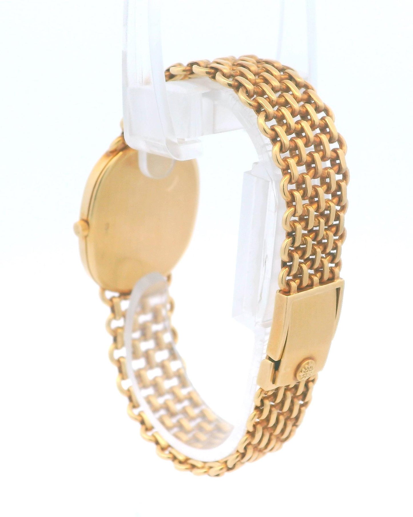 Patek Philippe Ellipse 3778/2 18K Yellow Gold Blue Dial Mesh Bracelet Watch