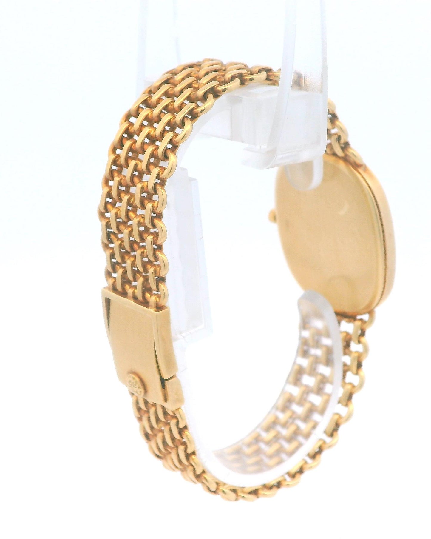 Patek Philippe Ellipse 3778/2 18K Yellow Gold Blue Dial Mesh Bracelet Watch