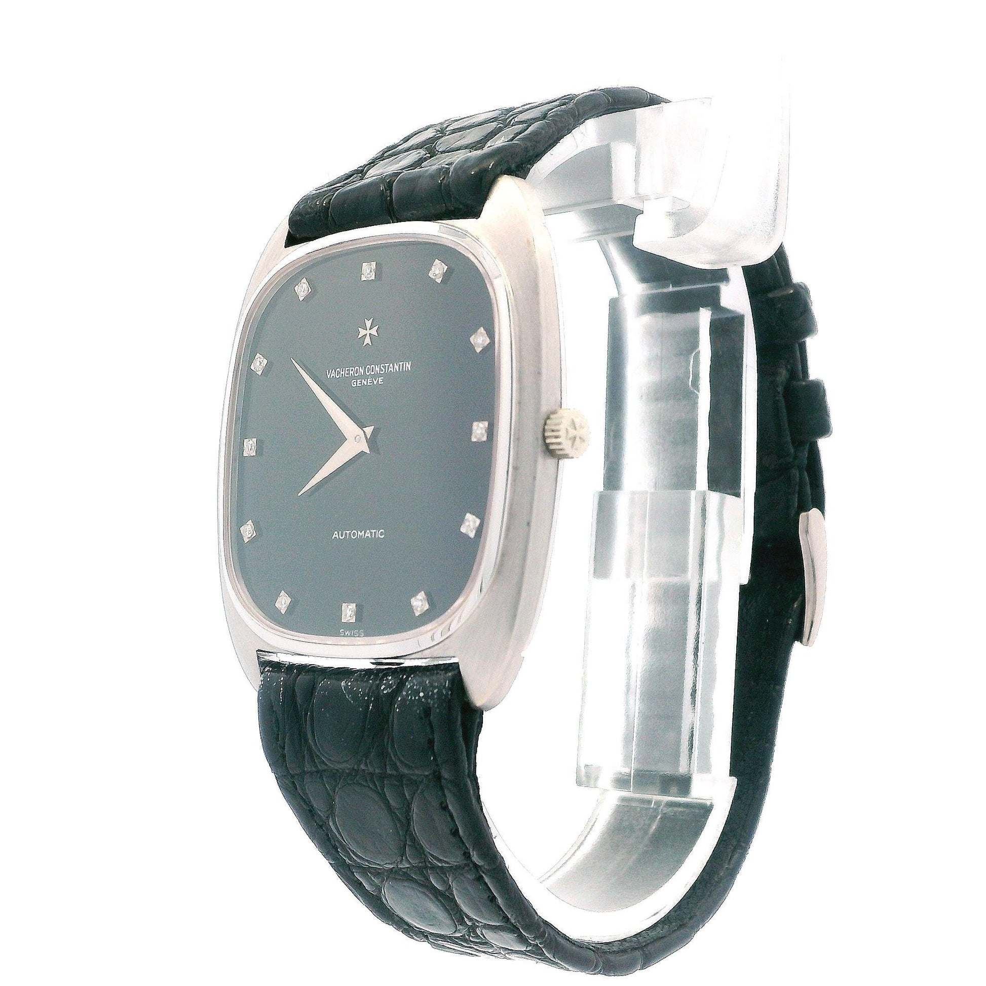 Vacheron Constantin XL 45003 18K White Gold Diamond Onyx Dial W/Box