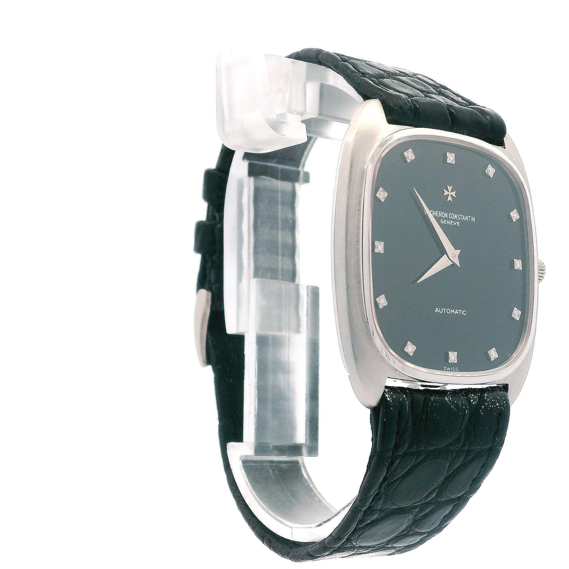 Vacheron Constantin XL 45003 18K White Gold Diamond Onyx Dial W/Box