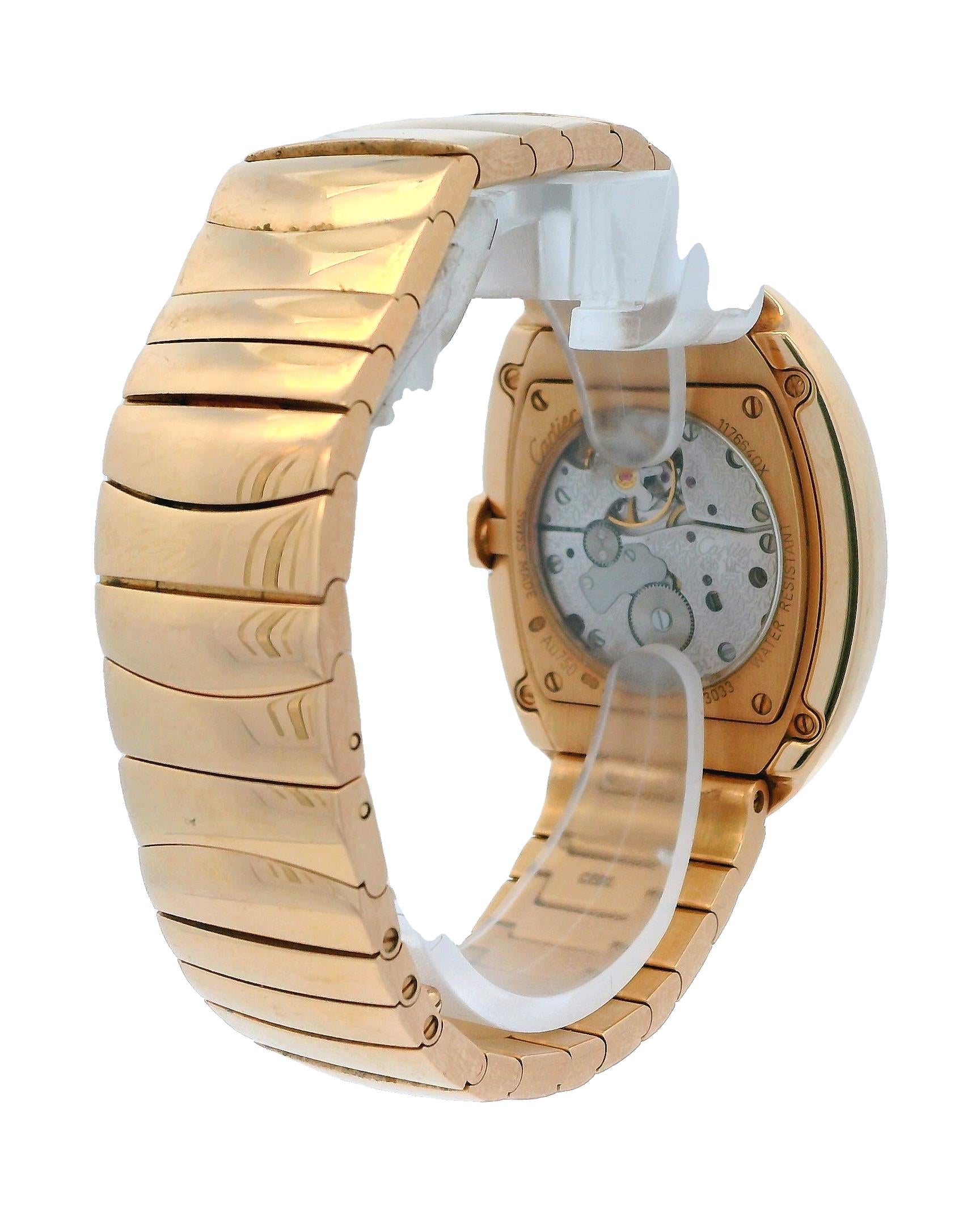 Cartier Baignoire Large WB520003 Diamond 18K Rose W/Box & Papers