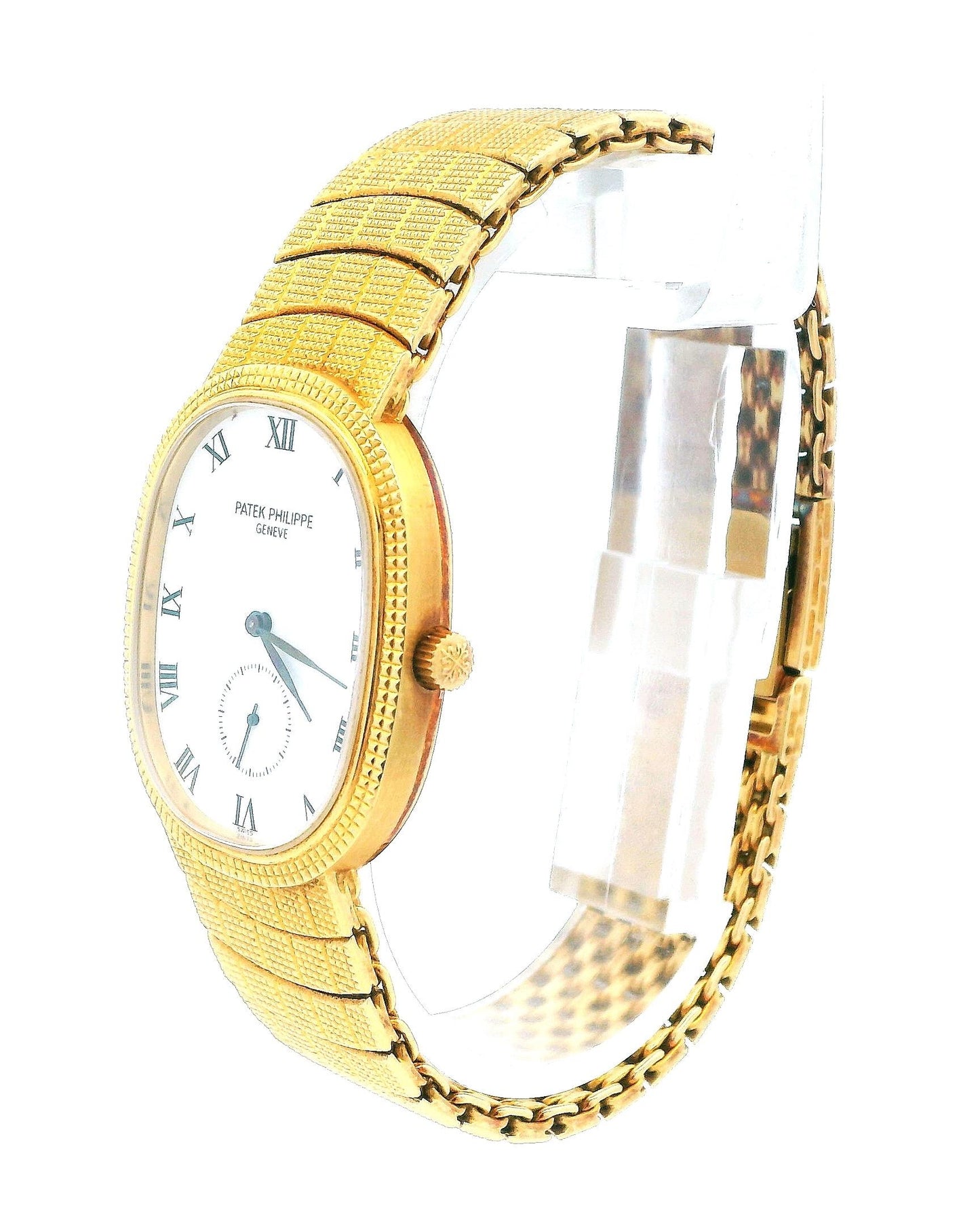 Patek Philippe Ellipse 3987 18K Yellow Gold Hobnail Watch