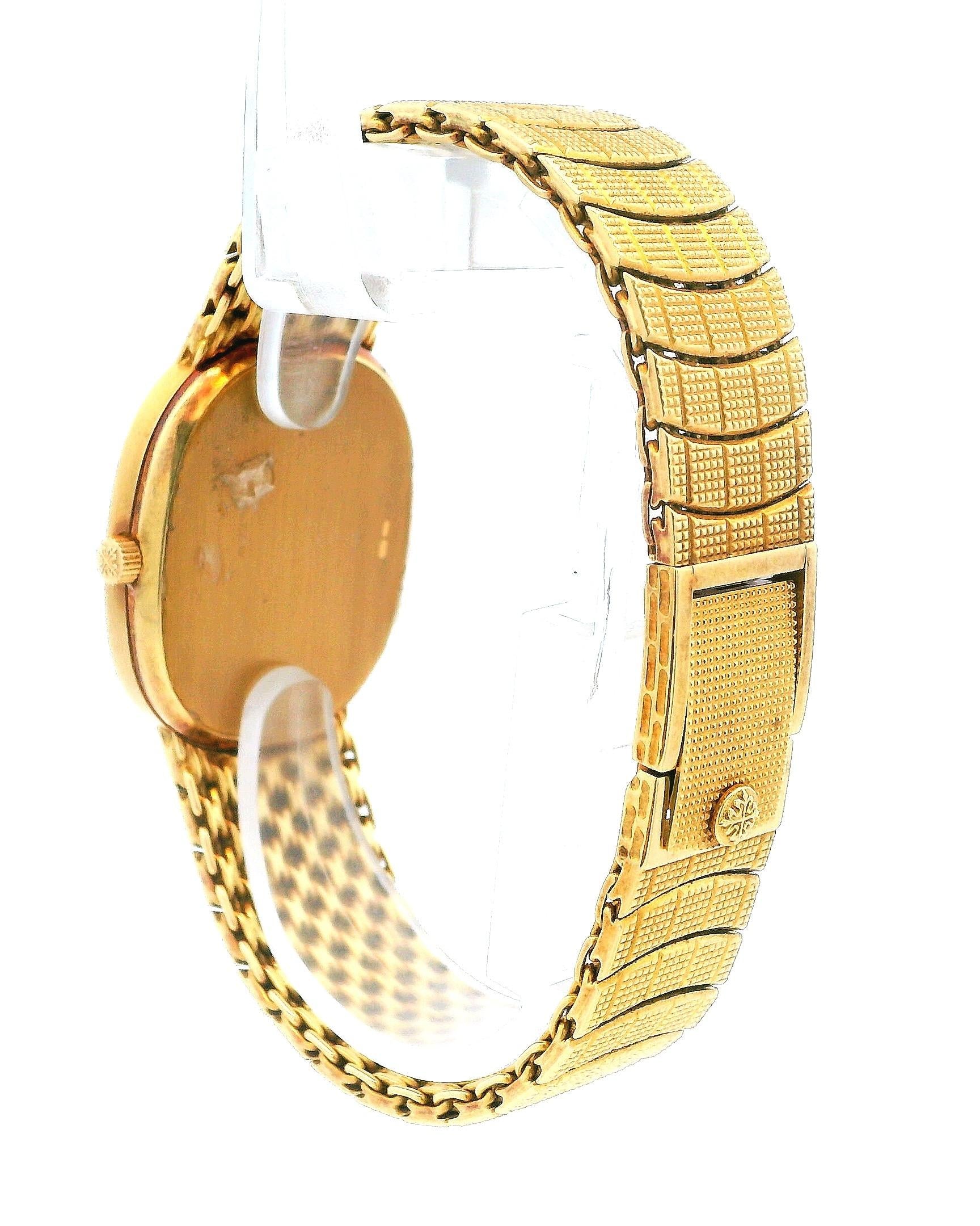 Patek Philippe Ellipse 3987 18K Yellow Gold Hobnail Watch