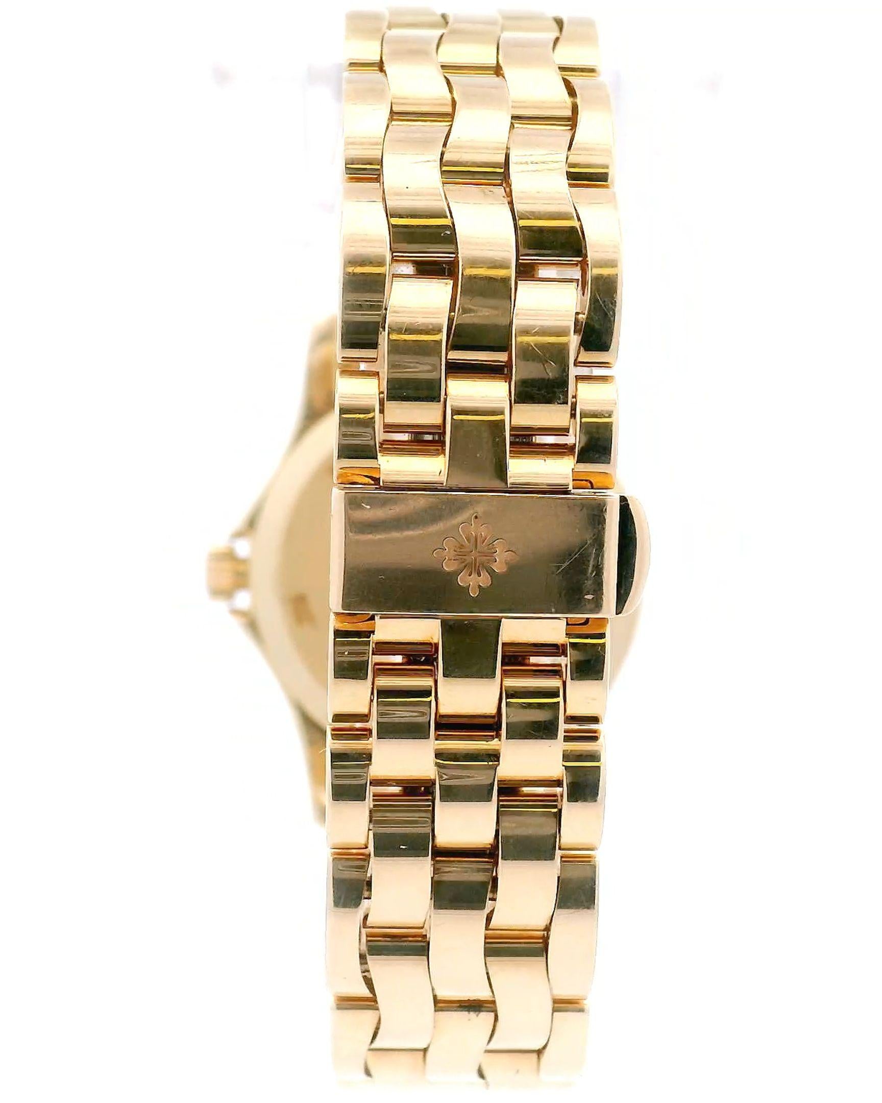 Patek Philippe Calatrava 18k Yellow Gold Diamond Ladies Watch 4906-101J
