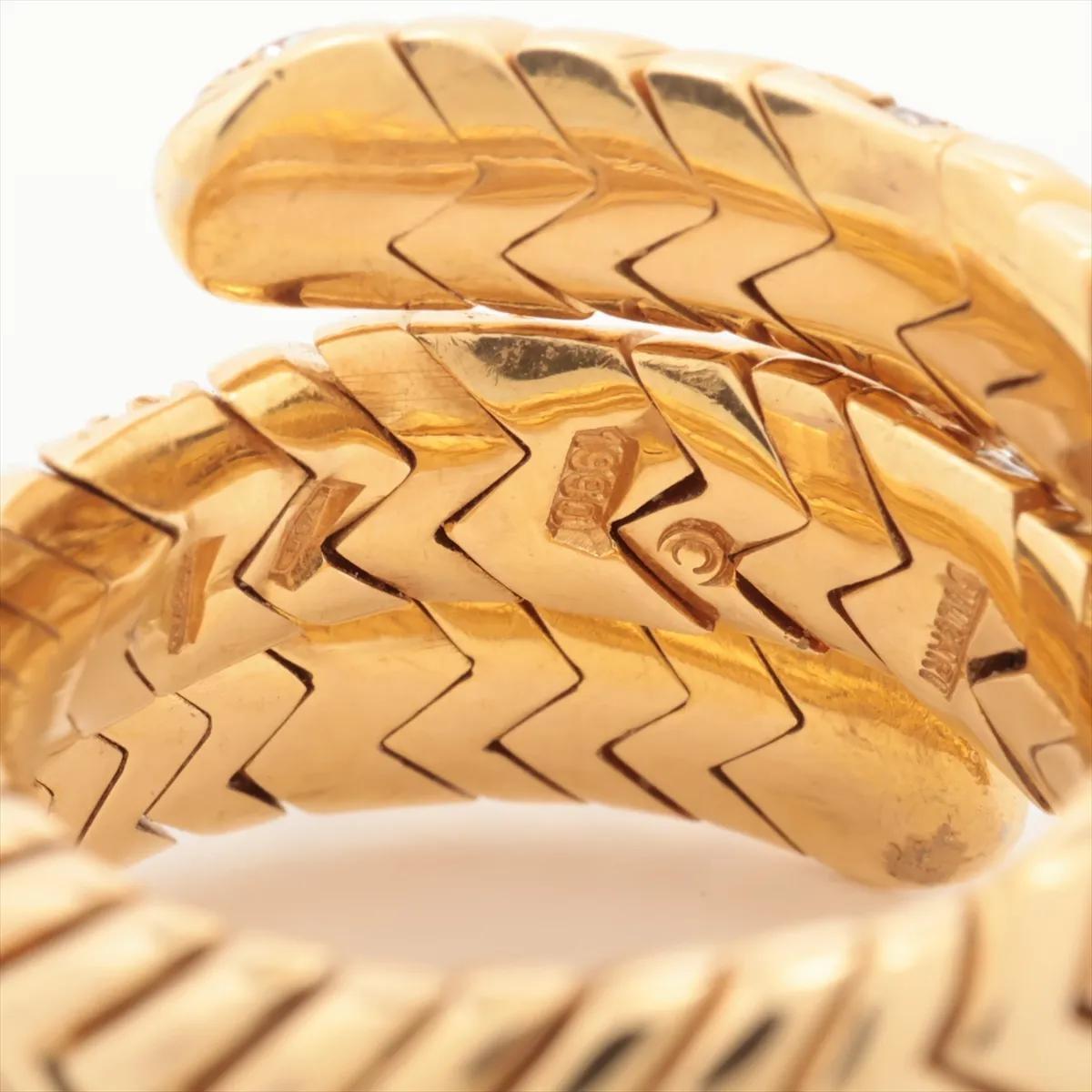 Bvlgari Spiga diamond Ring in 18K yellow Gold