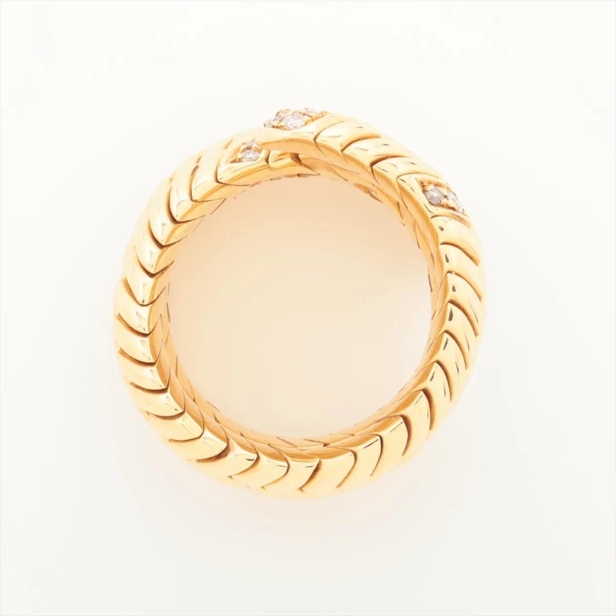 Bvlgari Spiga diamond Ring in 18K yellow Gold