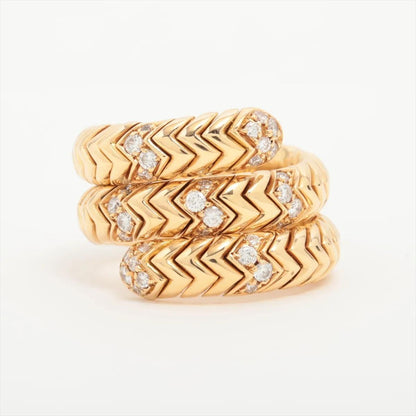 Bvlgari Spiga diamond Ring in 18K yellow Gold