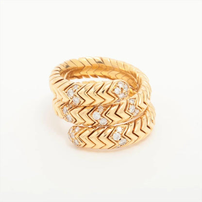 Bvlgari Spiga diamond Ring in 18K yellow Gold