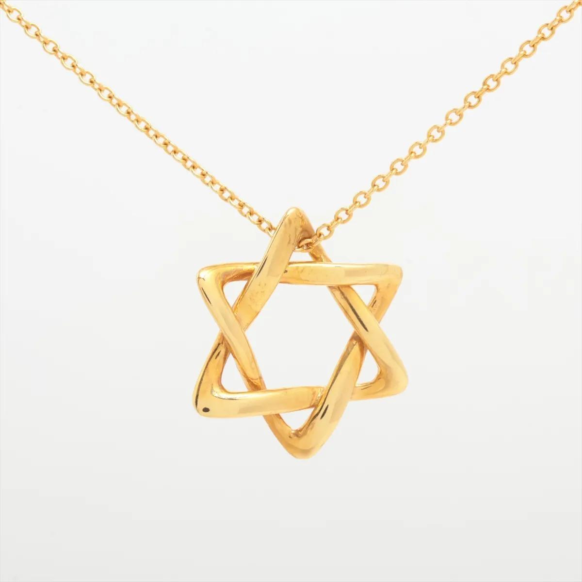 Tiffany 18K yellow Gold Star of David Necklace