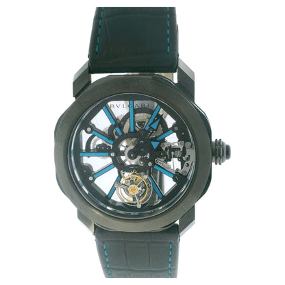 BULGARI OCTO BG044TTBSK TOURBILLON SAPPHIRE W/Service Document