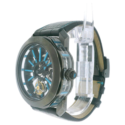 BULGARI OCTO BG044TTBSK TOURBILLON SAPPHIRE W/Service Document
