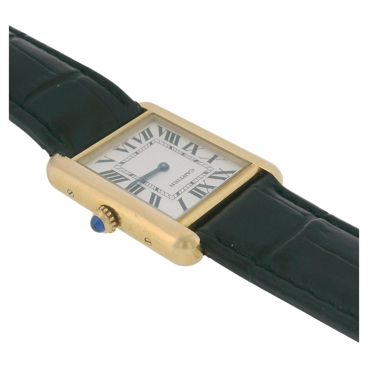 Cartier Tank Solo W1018755 18k Yellow Gold Ladies Watch W/Papers 2012