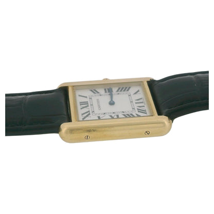 Cartier Tank Solo W1018755 18k Yellow Gold Ladies Watch W/Papers 2012