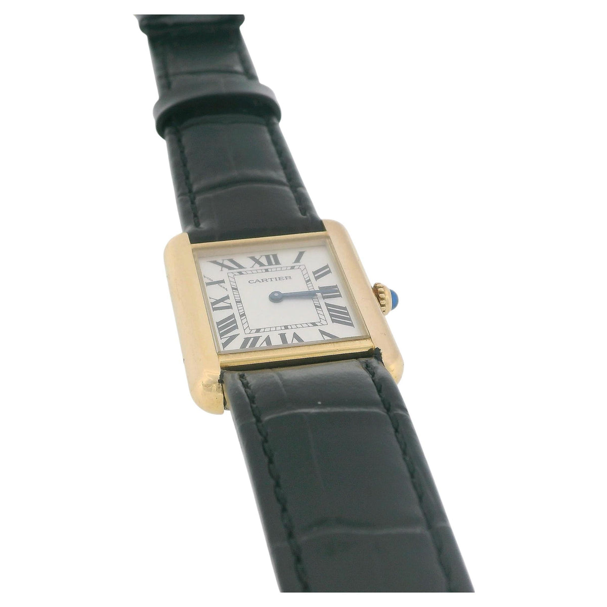 Cartier Tank Solo W1018755 18k Yellow Gold Ladies Watch W/Papers 2012