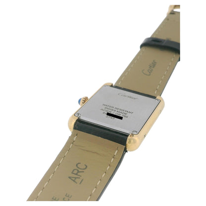 Cartier Tank Solo W1018755 18k Yellow Gold Ladies Watch W/Papers 2012