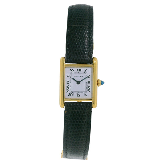Cartier Tank Louis 78087 Manual 18K Yellow Gold Vintage Watch