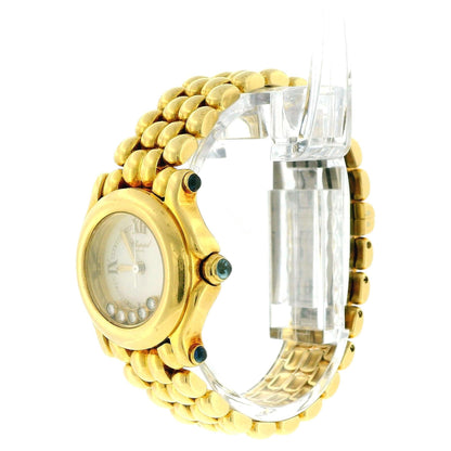 Chopard  Happy Sport 27/6151 Floating Diamond 18K Yellow Gold Ladies Watch