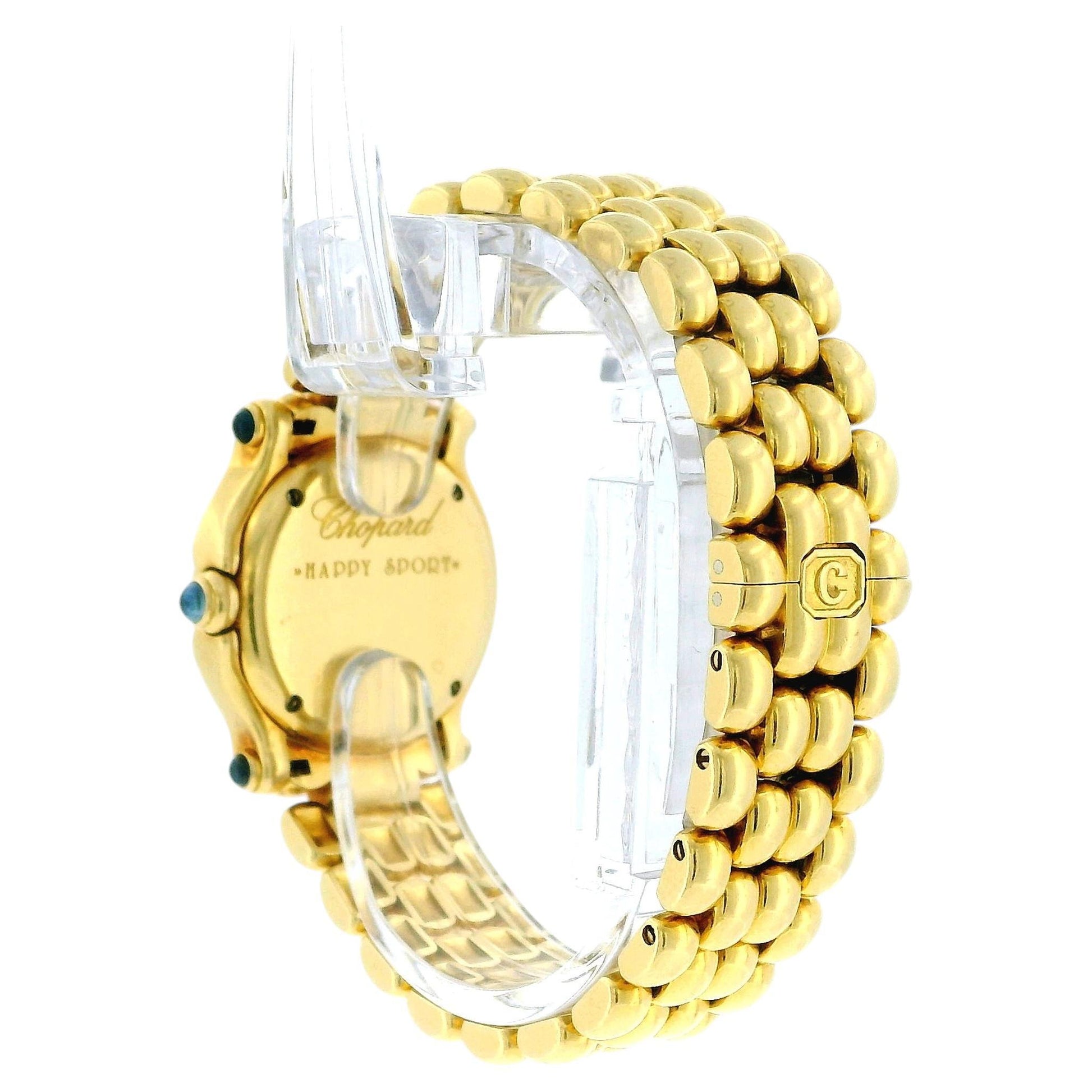 Chopard  Happy Sport 27/6151 Floating Diamond 18K Yellow Gold Ladies Watch