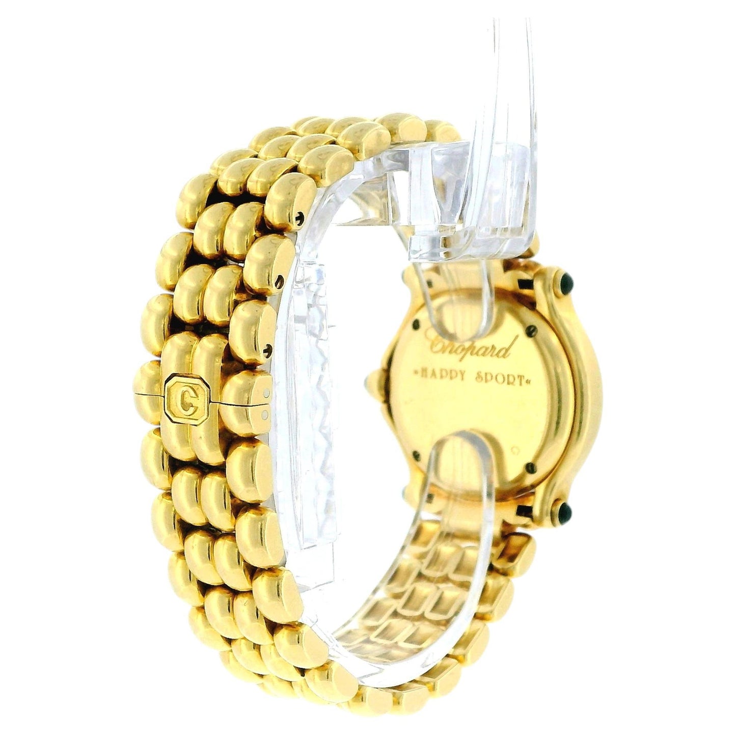 Chopard  Happy Sport 27/6151 Floating Diamond 18K Yellow Gold Ladies Watch