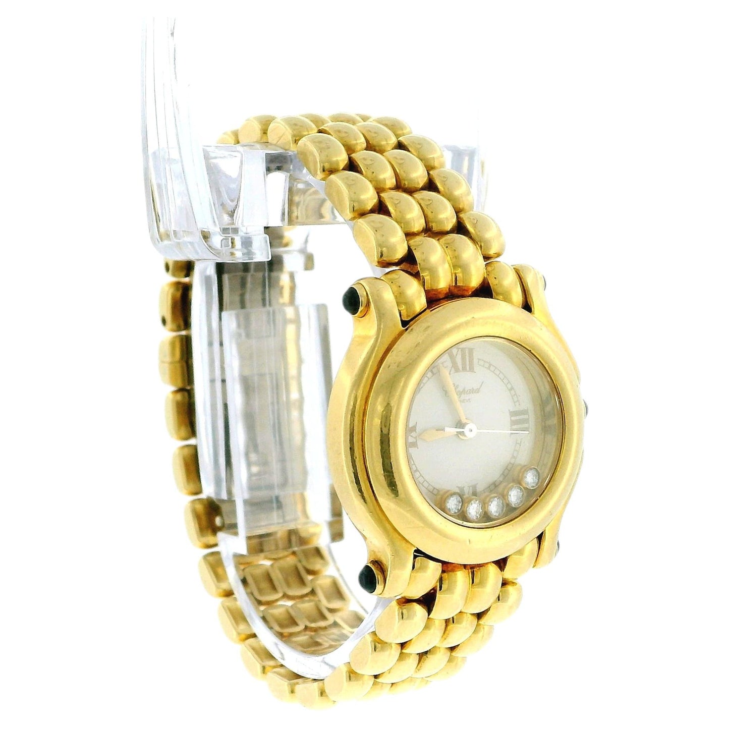 Chopard  Happy Sport 27/6151 Floating Diamond 18K Yellow Gold Ladies Watch