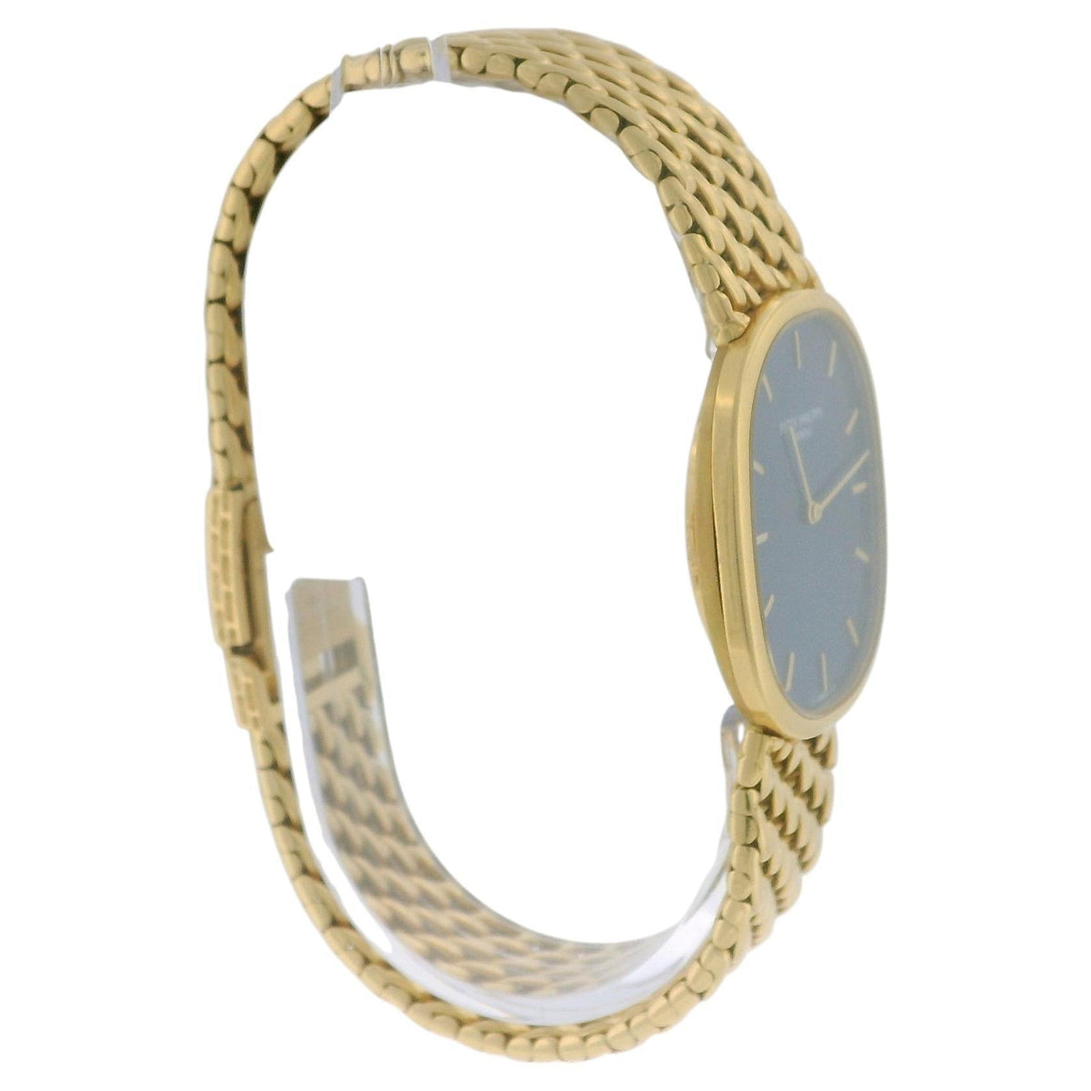 Patek Philippe 3848/17 Golden Ellipse 18k Yellow Gold Blue Dial Watch