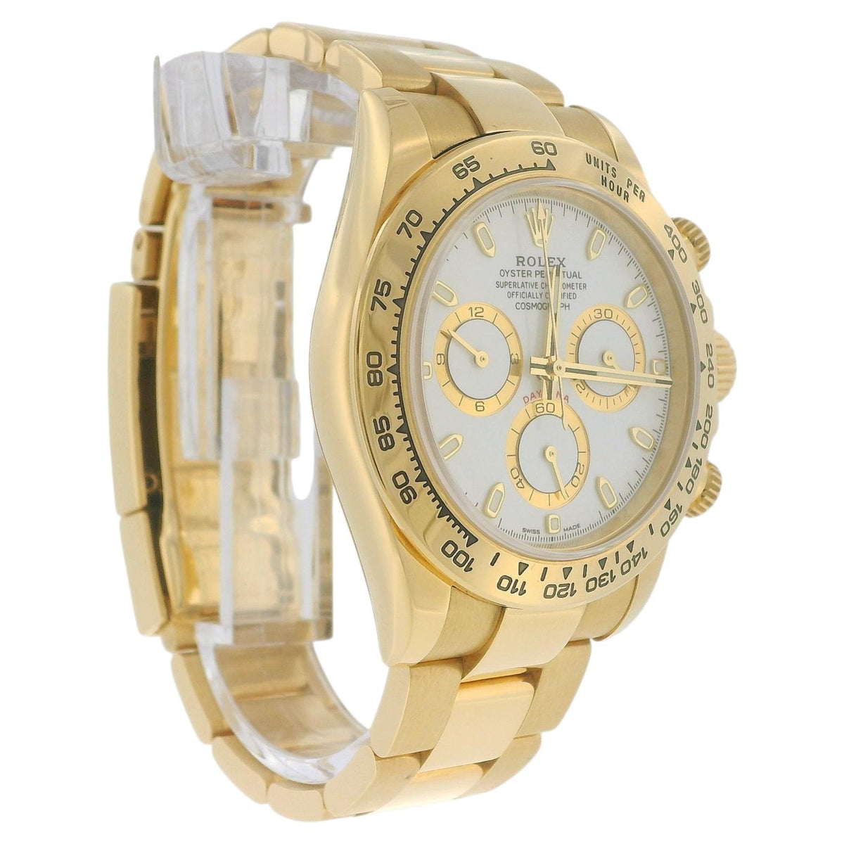 Rolex Daytona 116508 18k Yellow Gold Champagne Dial W/Card
