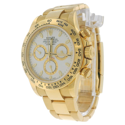 Rolex Daytona 116508 18k Yellow Gold Champagne Dial W/Card