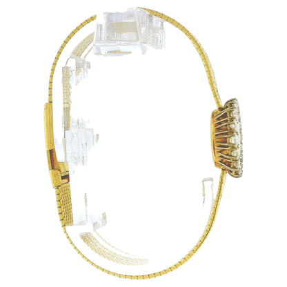 Omega 18K Yellow Gold Diamond Bezel Manual Ladies Vintage Watch