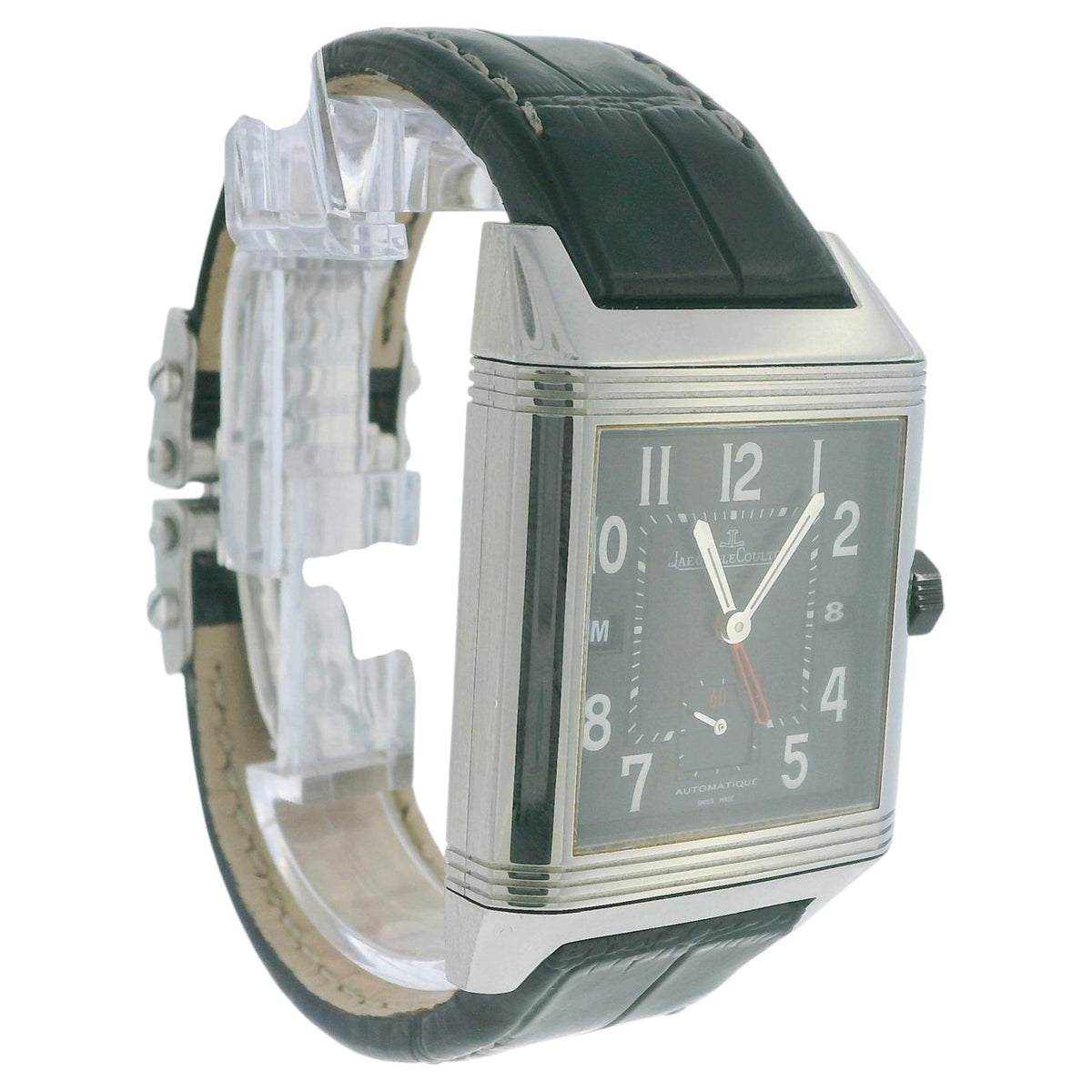 Jaeger LeCoultre 230.8.77 Reverso Squadra Hometime Watch W/Papers