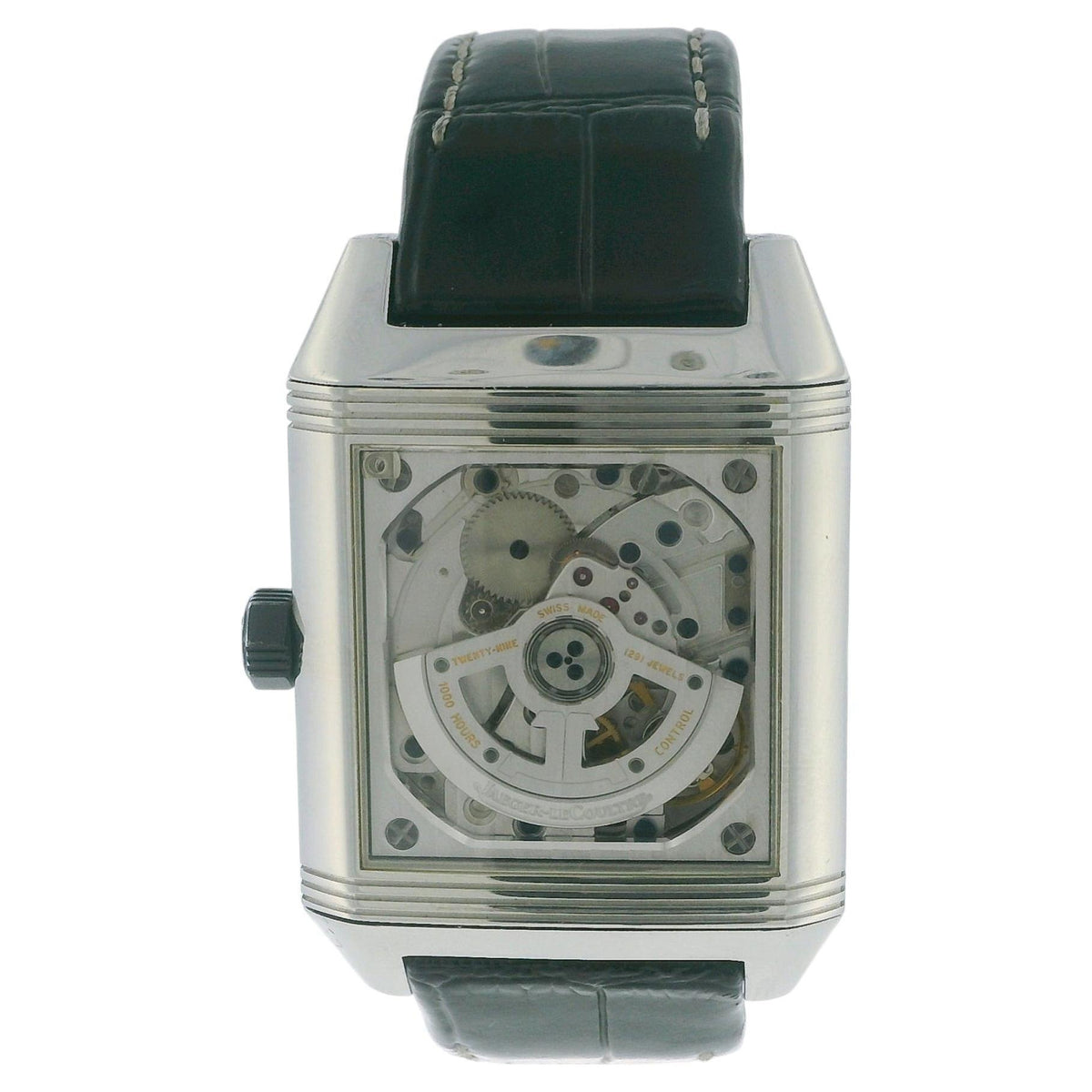 Jaeger LeCoultre 230.8.77 Reverso Squadra Hometime Watch W/Papers