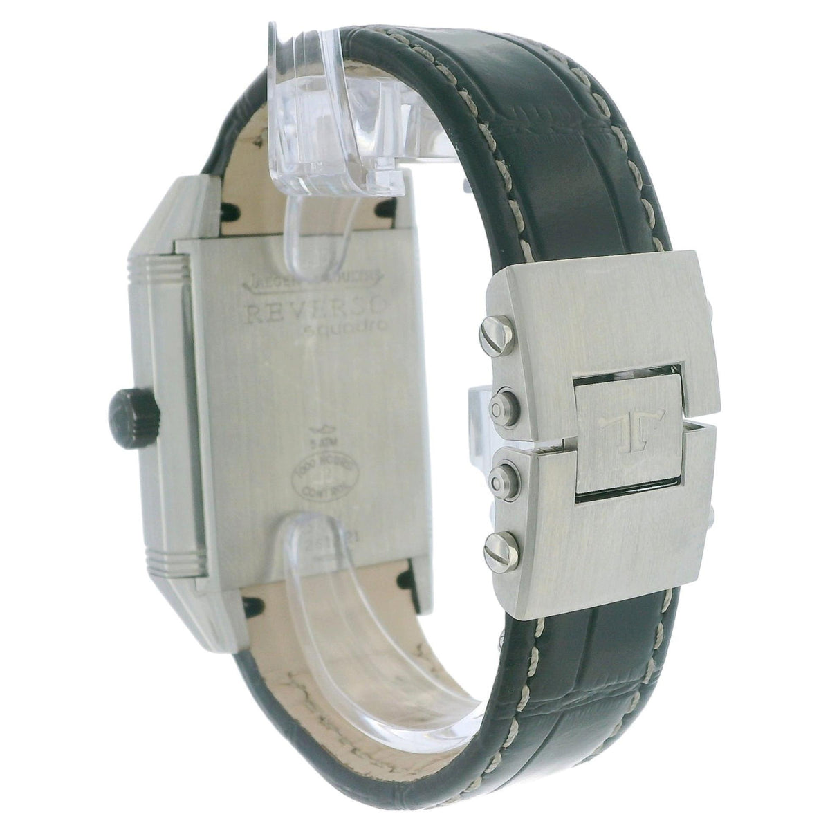 Jaeger LeCoultre 230.8.77 Reverso Squadra Hometime Watch W/Papers