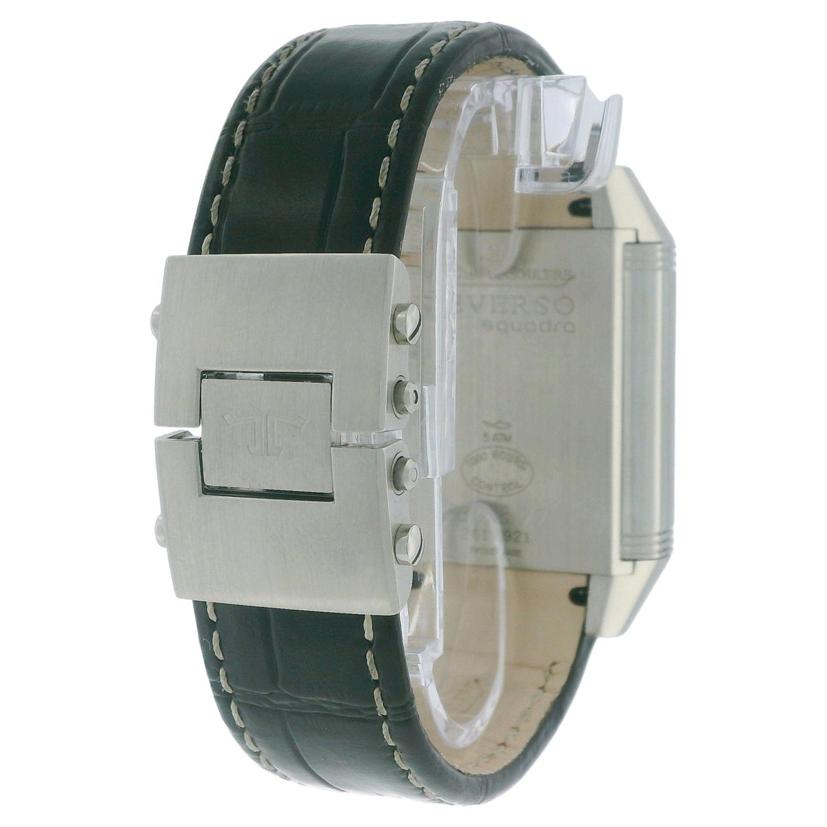 Jaeger LeCoultre 230.8.77 Reverso Squadra Hometime Watch W/Papers