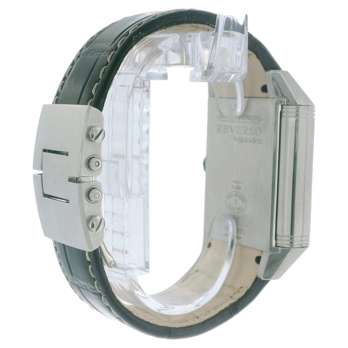 Jaeger LeCoultre 230.8.77 Reverso Squadra Hometime Watch W/Papers