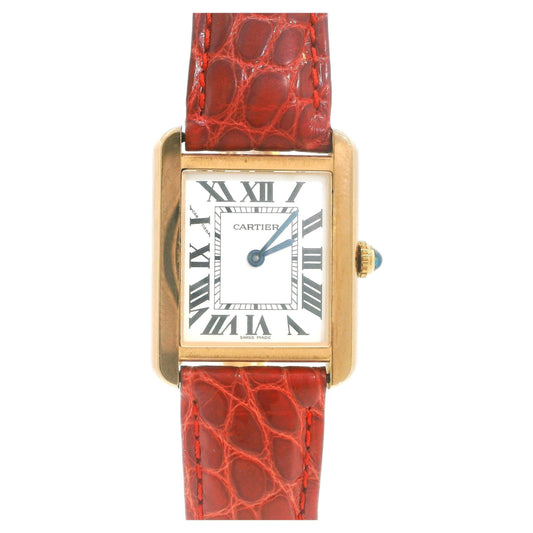 Cartier Tank Solo W5200024 18k Rose Gold Ladies Watch