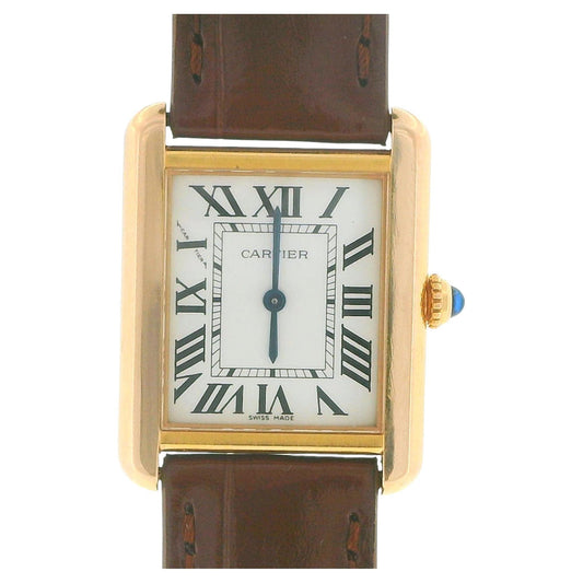 Cartier Tank Solo W5200024 18k Rose Gold Ladies Watch W/Papers 2016