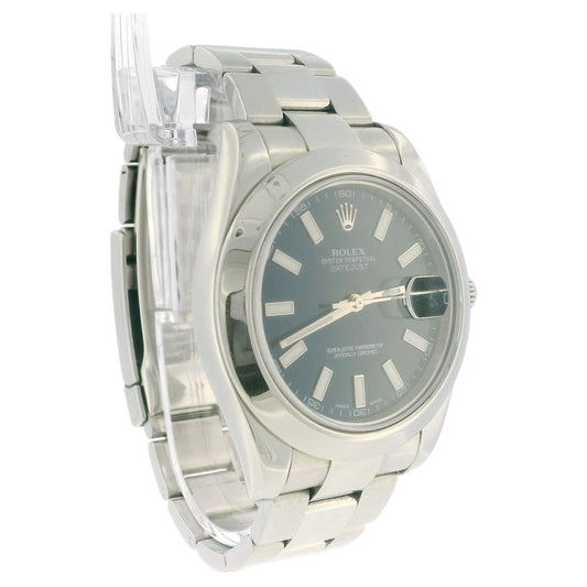 Rolex Datejust II 116300 41 Steel Blue Dial Mens Watch Box & Card-2012