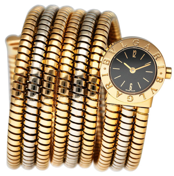 Bvlgari Serpenti Tubogas BB 19 1T 18K Tri Color Gold Ladies Watch