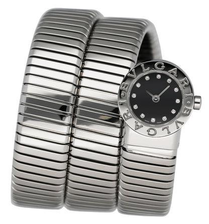 Bvlgari Serpenti Tubogas BB191TS Dimond Black Dial Ladies Watch.