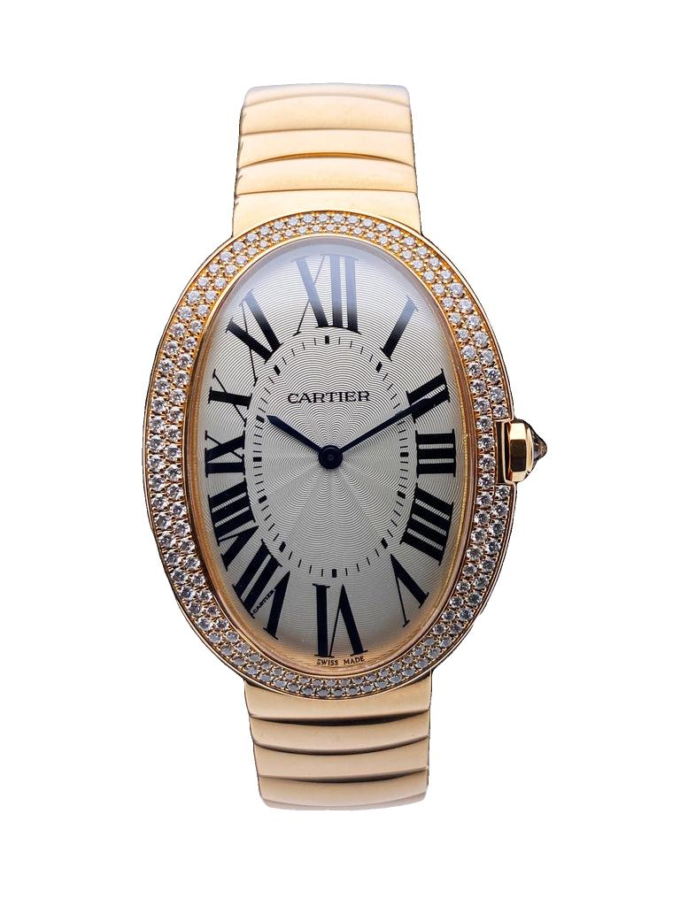 Cartier Baignoire Large WB520003 Diamond 18K Rose W/Box & Papers