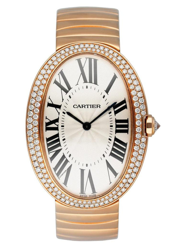 Cartier Baignoire Large WB520003 Diamond 18K Rose W/Box & Papers