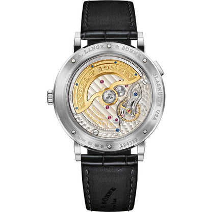 A. Lange & Söhne Saxonia Moonphase 384.026 18K White Gold Box & Papers