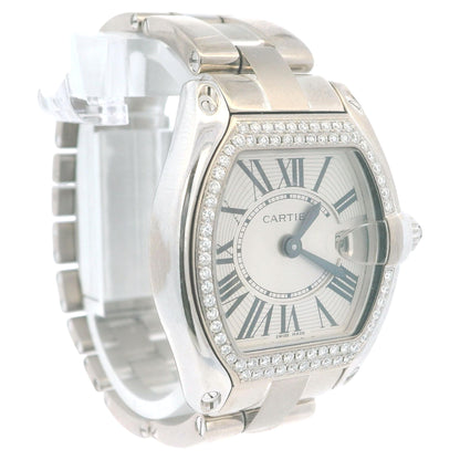 Cartier Roadster WE5002X2 18K White Gold Diamond Ladies Watch