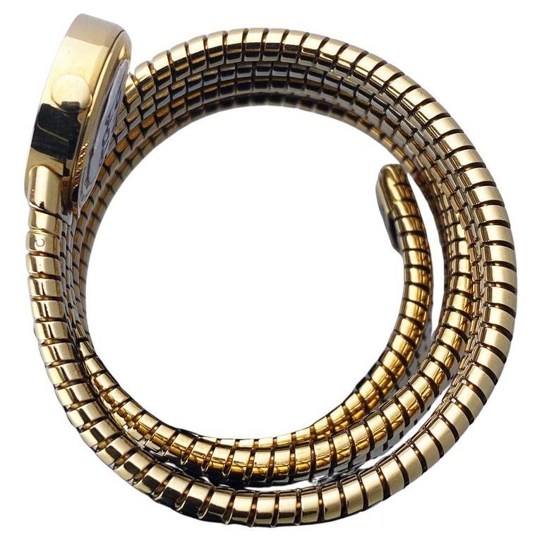 Bvlgari Serpenti Tubogas BB 19 1T 18K Tri Color Gold Ladies Watch