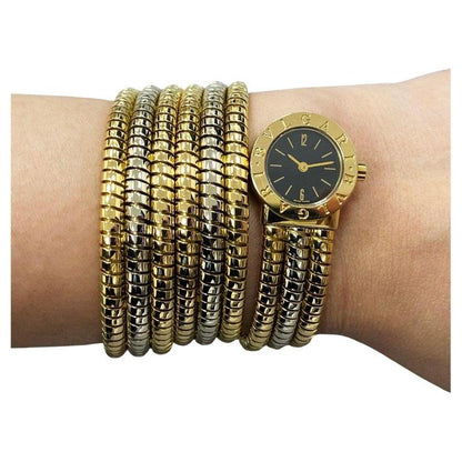Bvlgari Serpenti Tubogas BB 19 1T 18K Tri Color Gold Ladies Watch