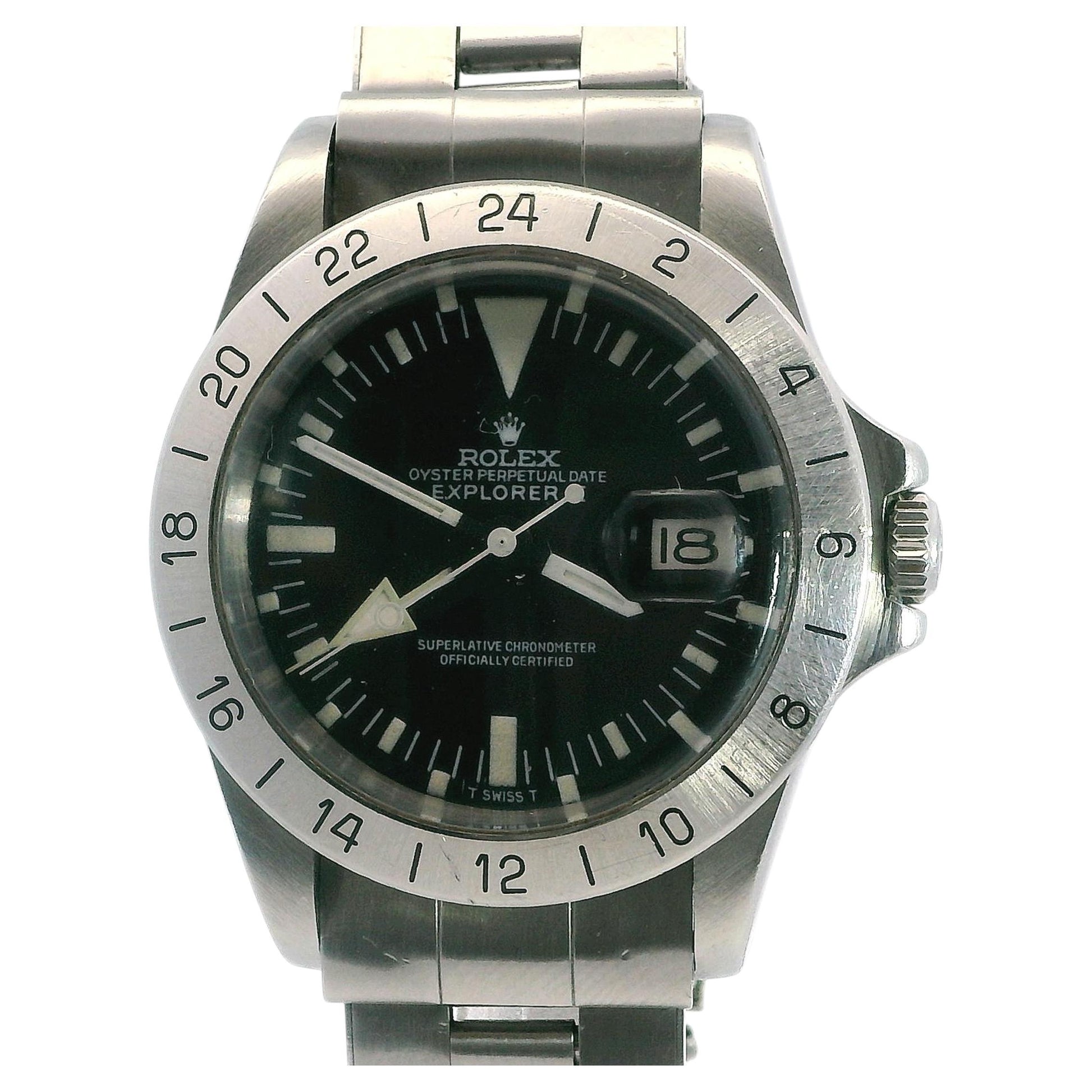 Rolex Explorer II 1655 'Albino Freccione' Vintage Steel Mens Watch W/Papers